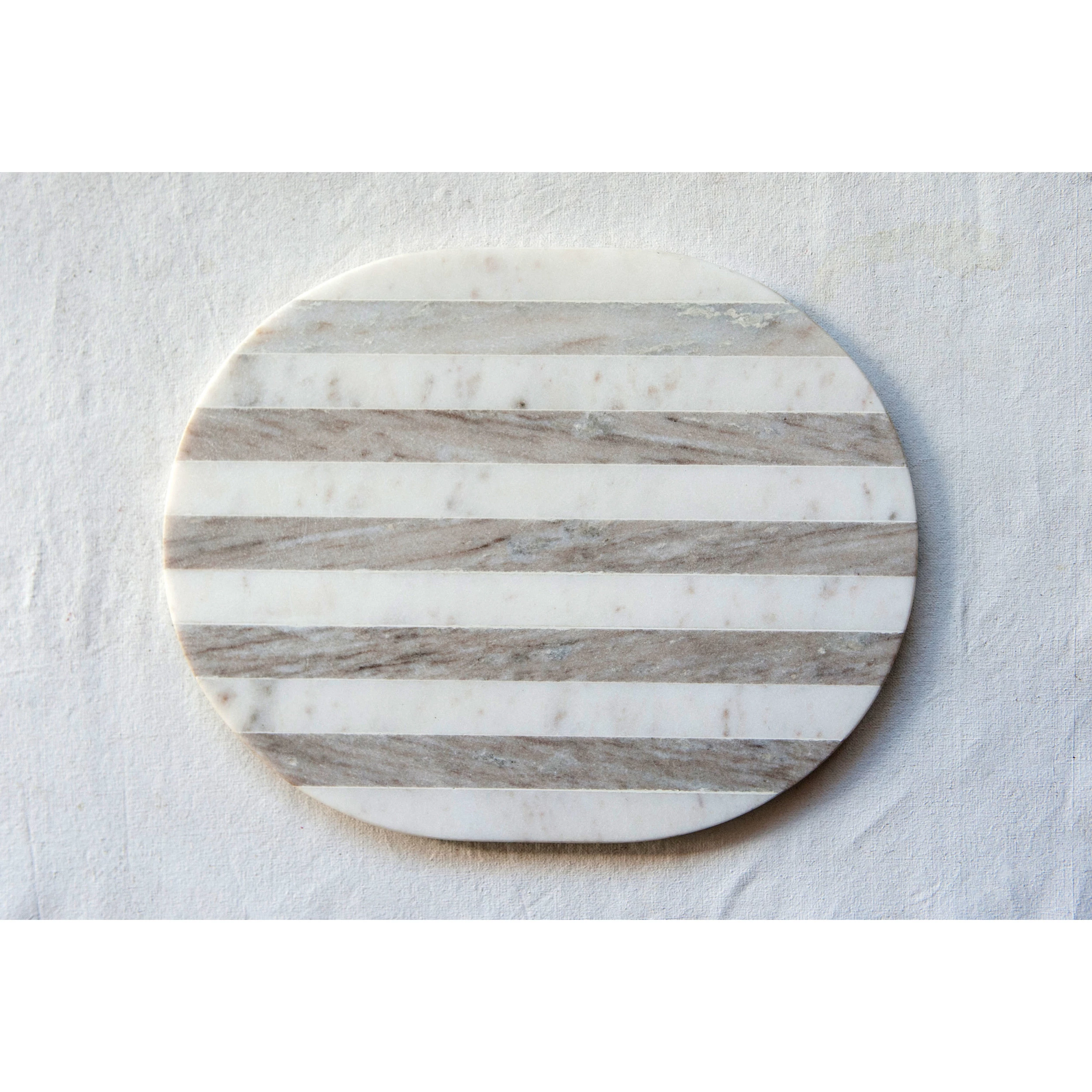stripe inlay marble cutting board