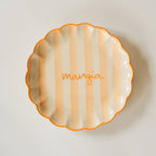 kinsey scallop dessert plate