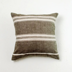 18" aden cotton throw pillow gray + cream