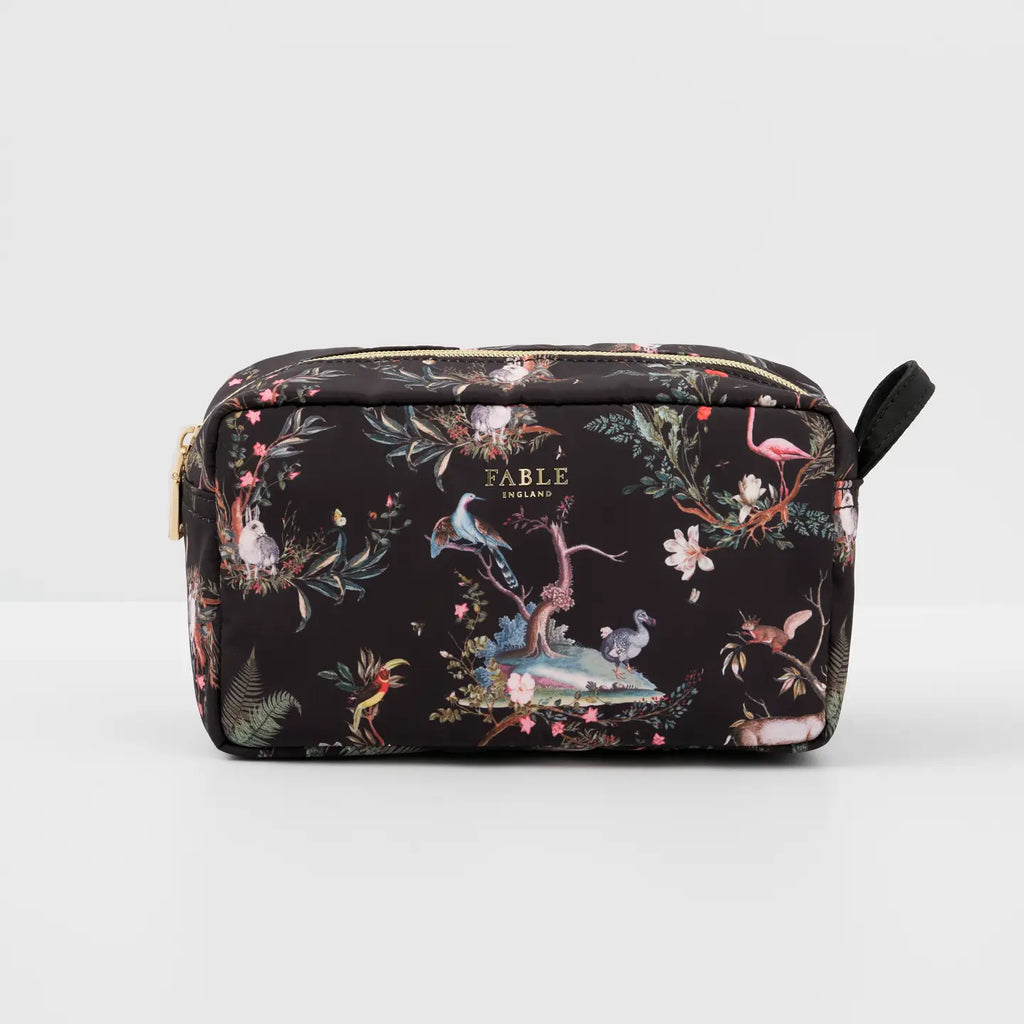 wonderland black travel pouch