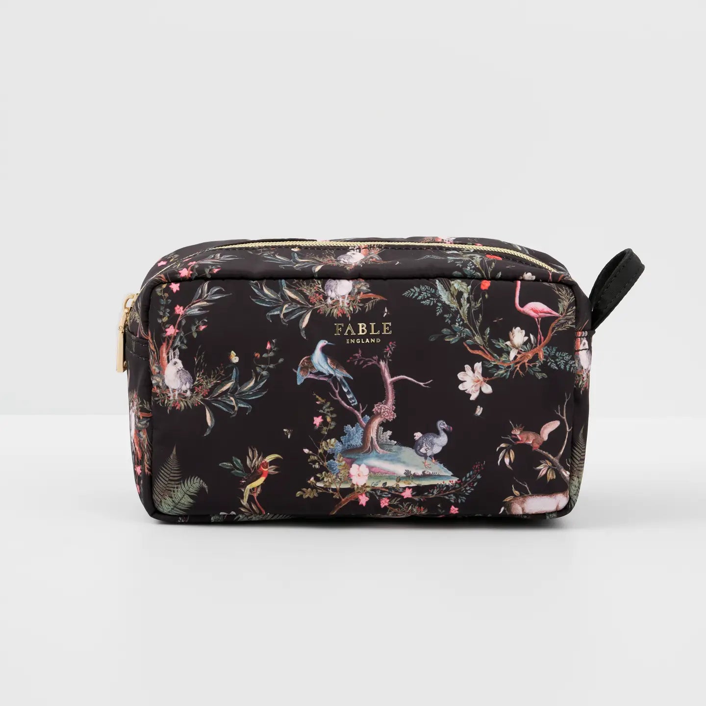 wonderland black travel pouch