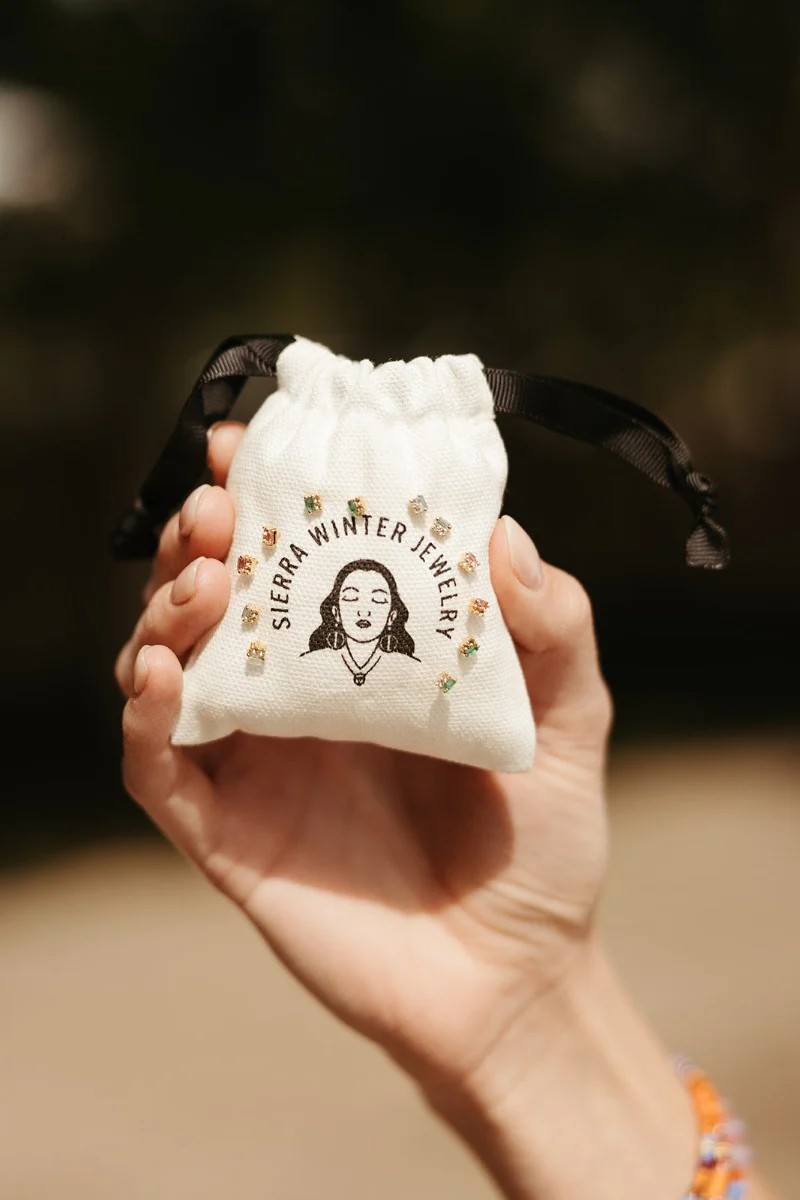 after hours earrings in emerald