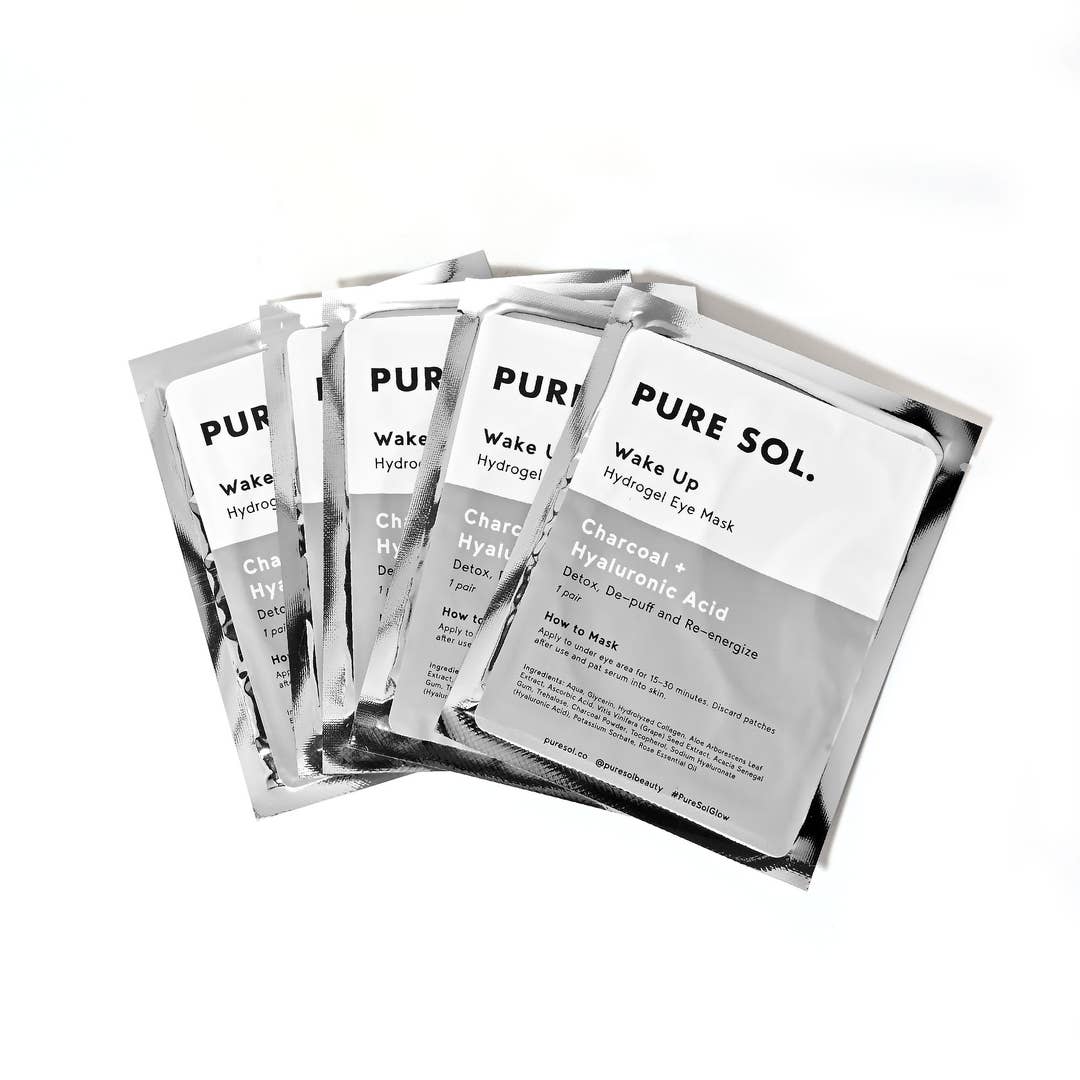 wake up charcoal eye mask - single