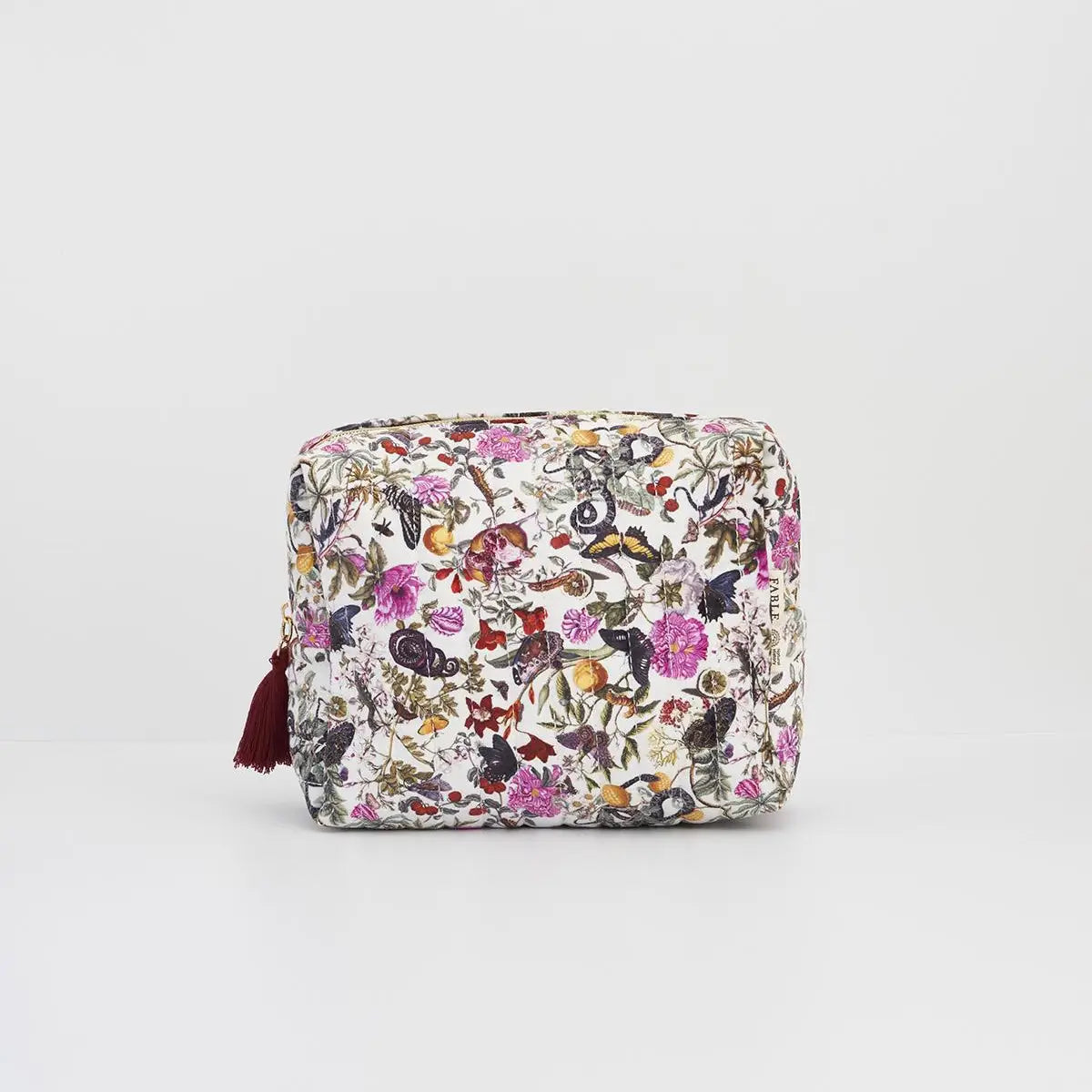 floral velvet pouch