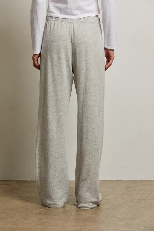 nora french terry pant in heather grey