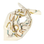 giddy up cotton voile bandana in cream