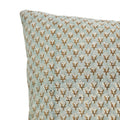 mogra block print linen blend pillow 14 x 20