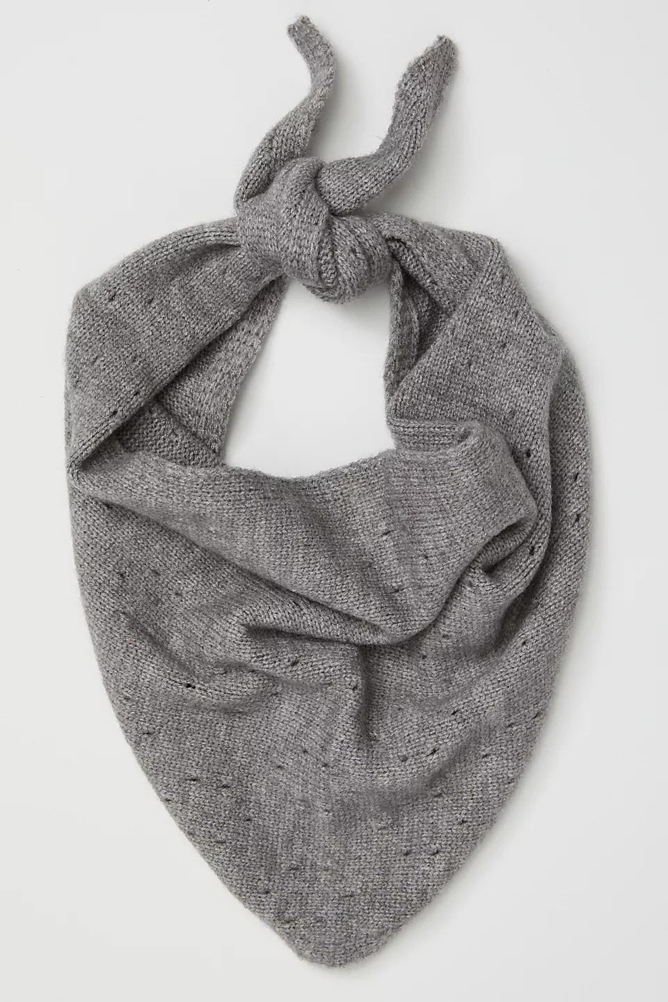 essential triangle scarf in grey