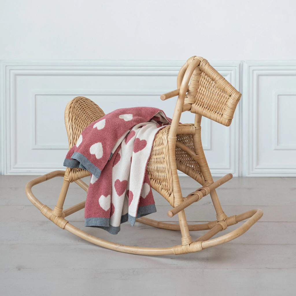 cotton knit chenille baby blanket