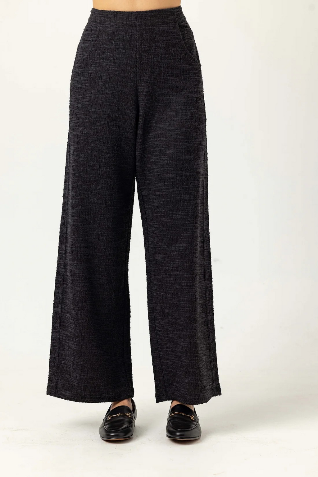 knit boucle porter pant