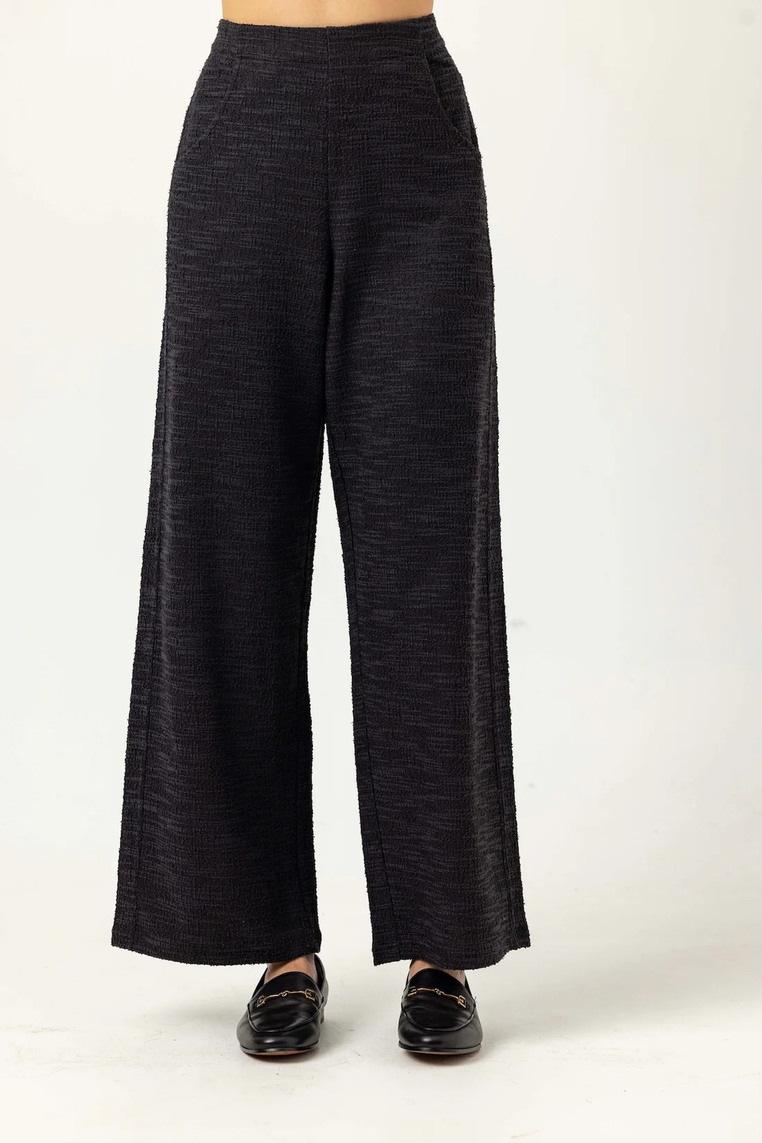 knit boucle porter pant