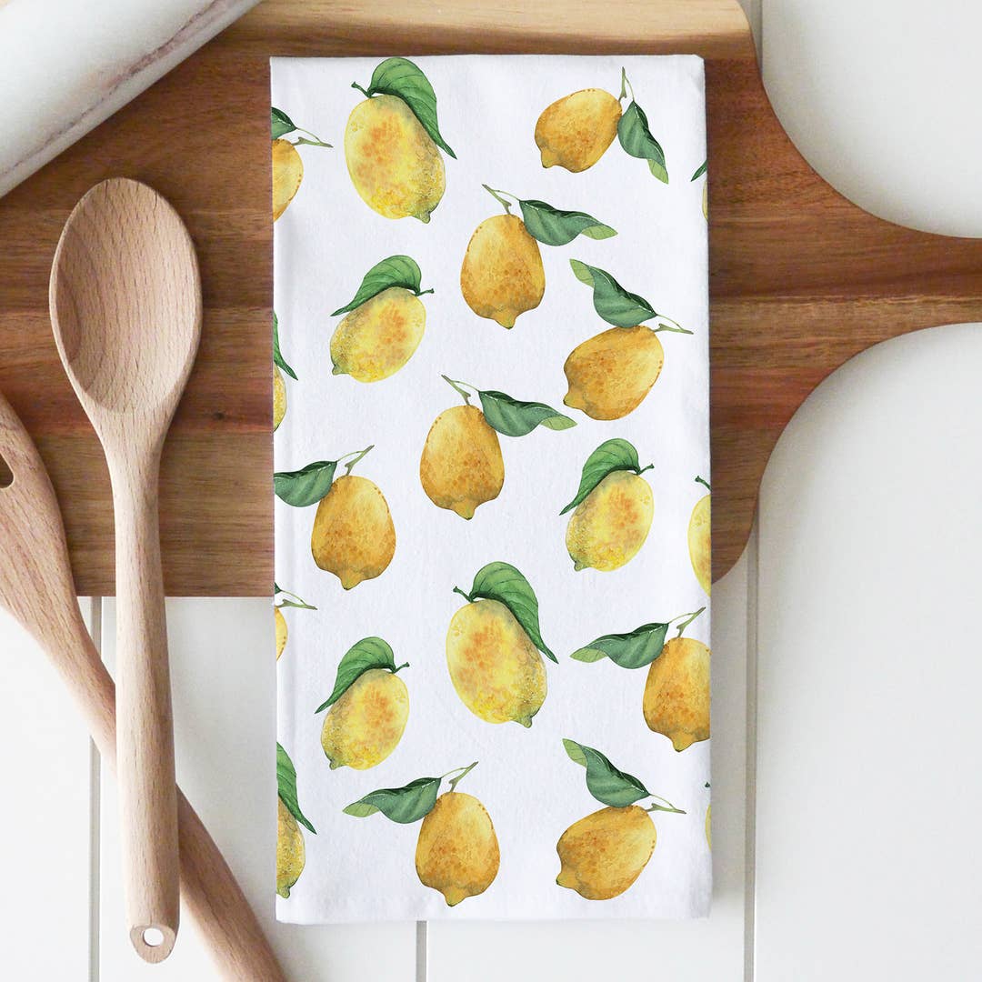 lemon tea towel