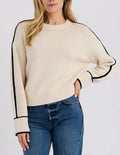 miro pullover in cream combo