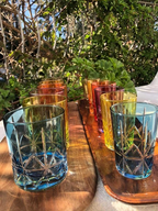 cut glass tumblers