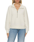 textured zip up popover