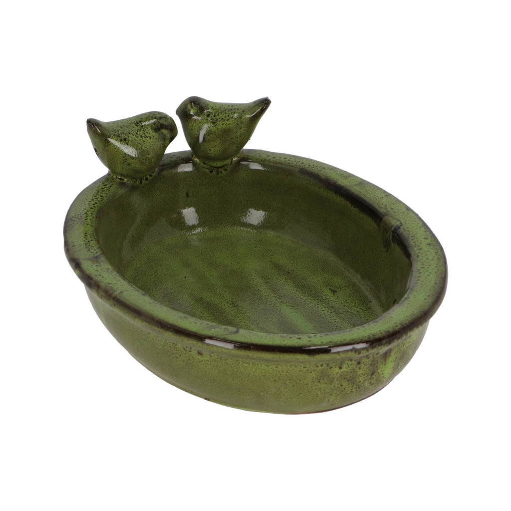 oval bird bath