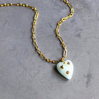 ella quartz heart necklace