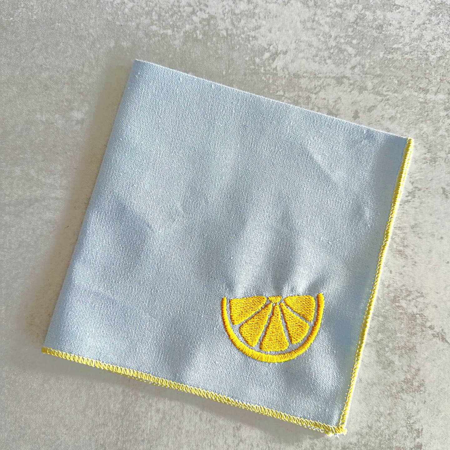 citrus linen cocktail napkin