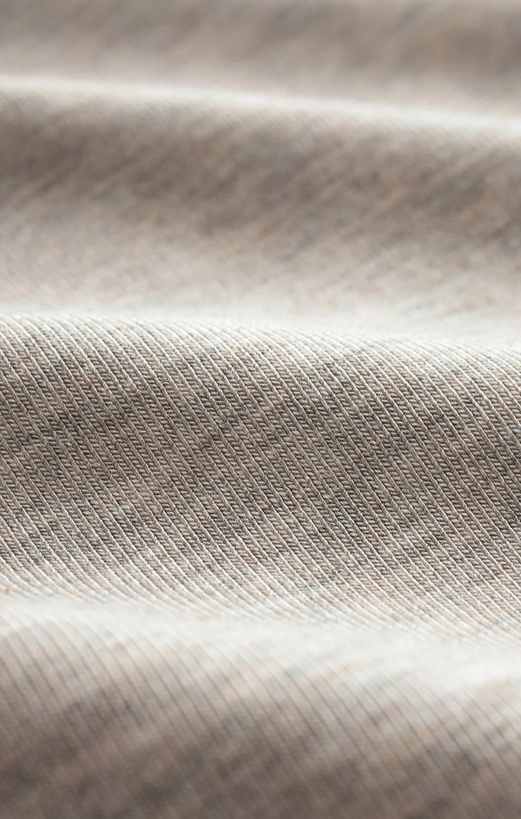 second skin crew long sleeve in natural heather