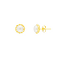 margaux pearl studs - gold