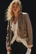 whip smart blazer in satchel