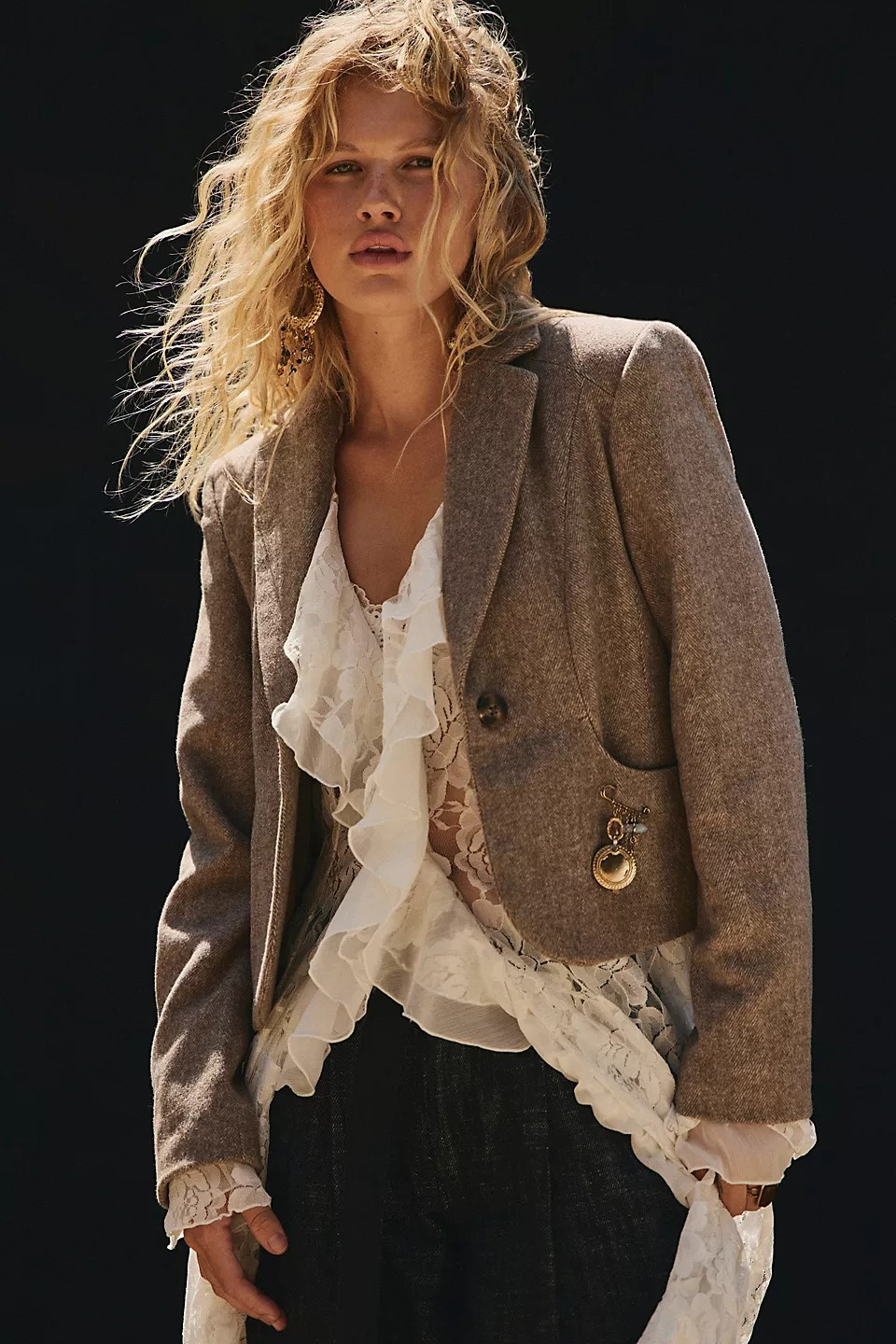 whip smart blazer in satchel