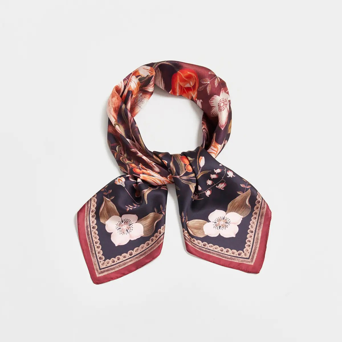 aurora tales peach square scarf