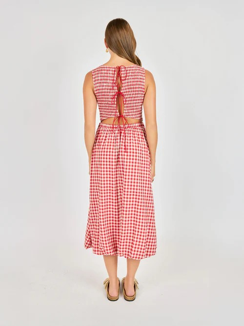 apple butter midi dress
