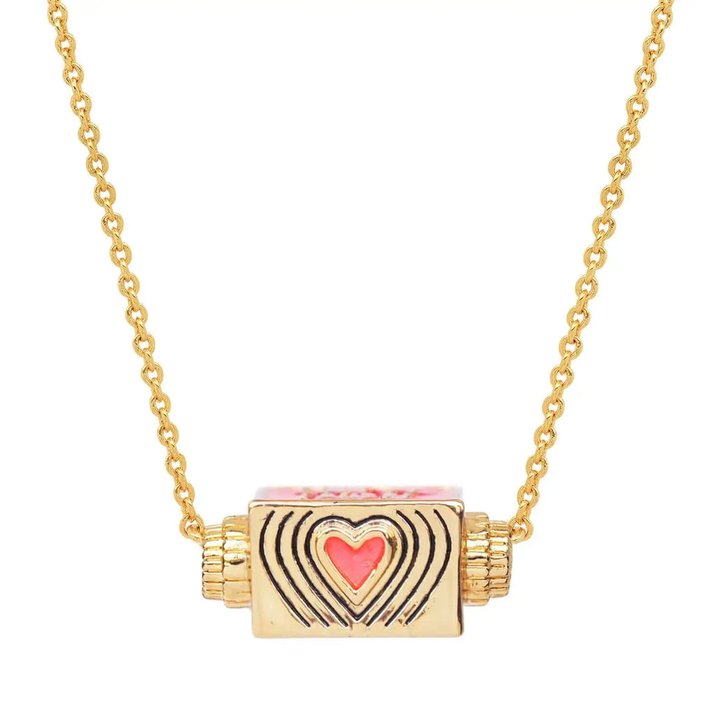 love at first sight spinner necklace