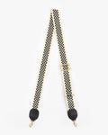 adjustable crossbody strap in checkered