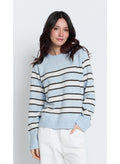 isla striped oversized raglan