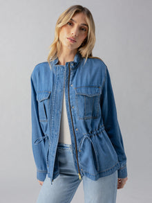  cinched surplus jacket in sundrenched