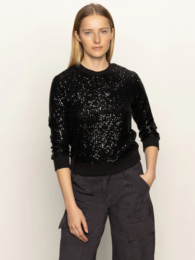 relaxed sparkle popover in black
