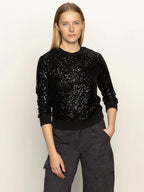 relaxed sparkle popover in black