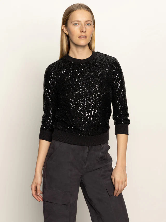 relaxed sparkle popover in black