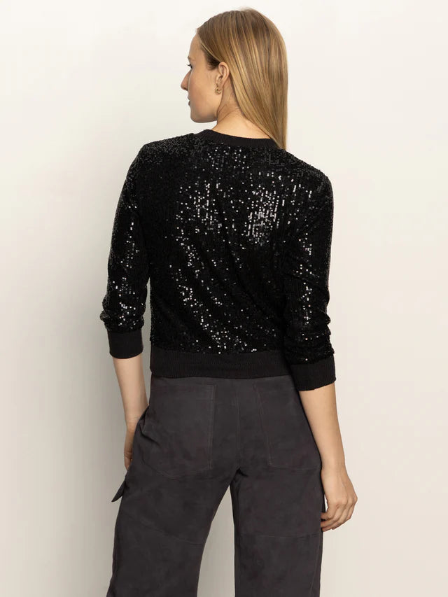 relaxed sparkle popover in black