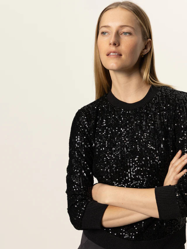 relaxed sparkle popover in black