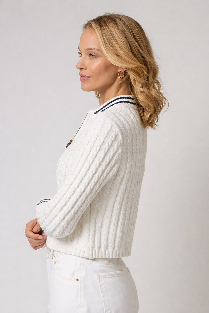 coen cable zip up bomber