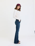 lover mid rise flare in stay wild