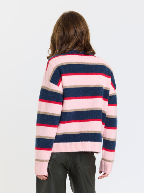 carlyle in coral stripe