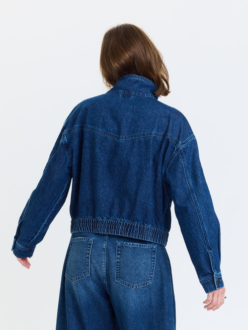 phantom funnel neck jacket in rush