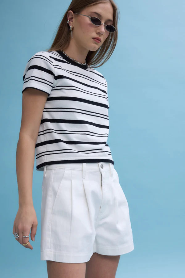 coronado pleated short in lamb