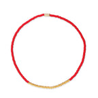 Praew Bracelet Beaded With Gold Accents