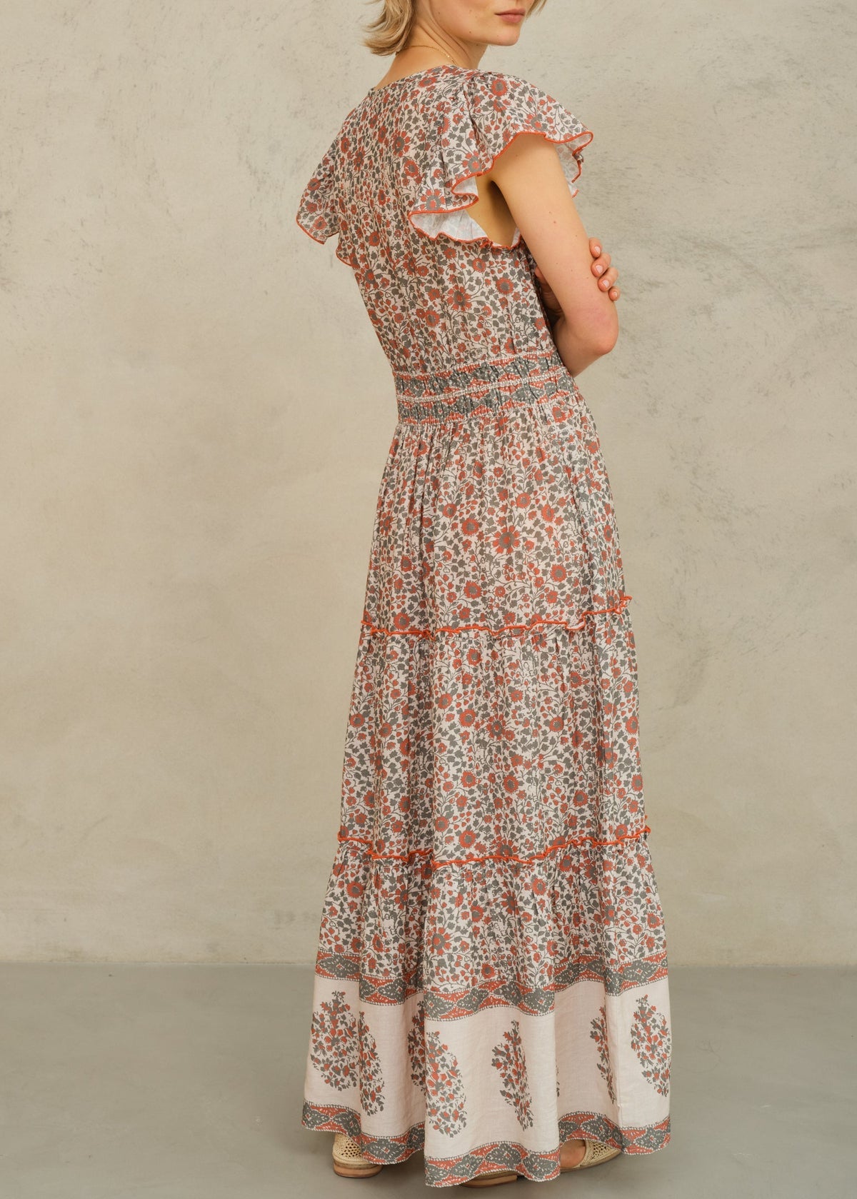 della print maxi dress