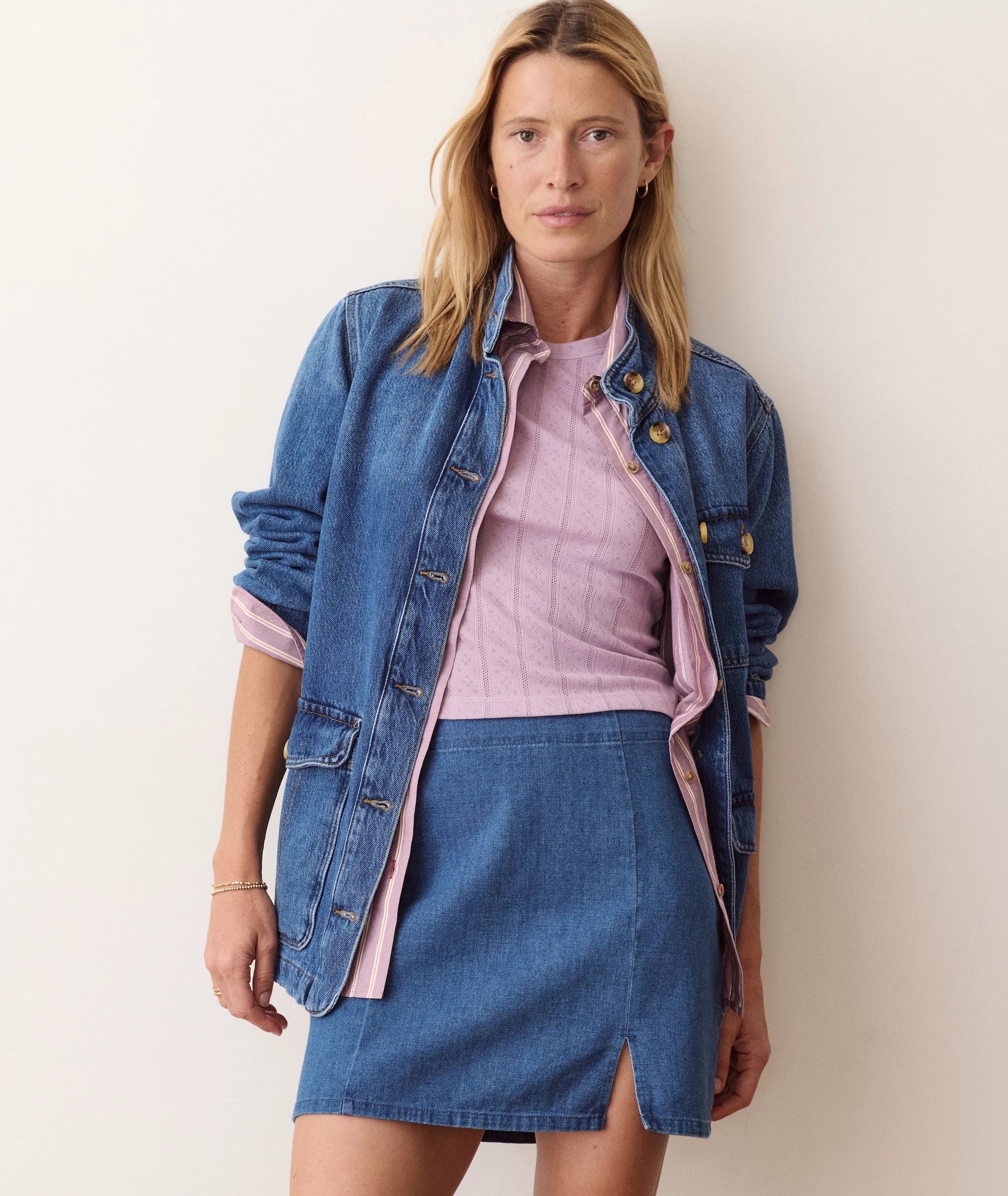 jamie denim skirt