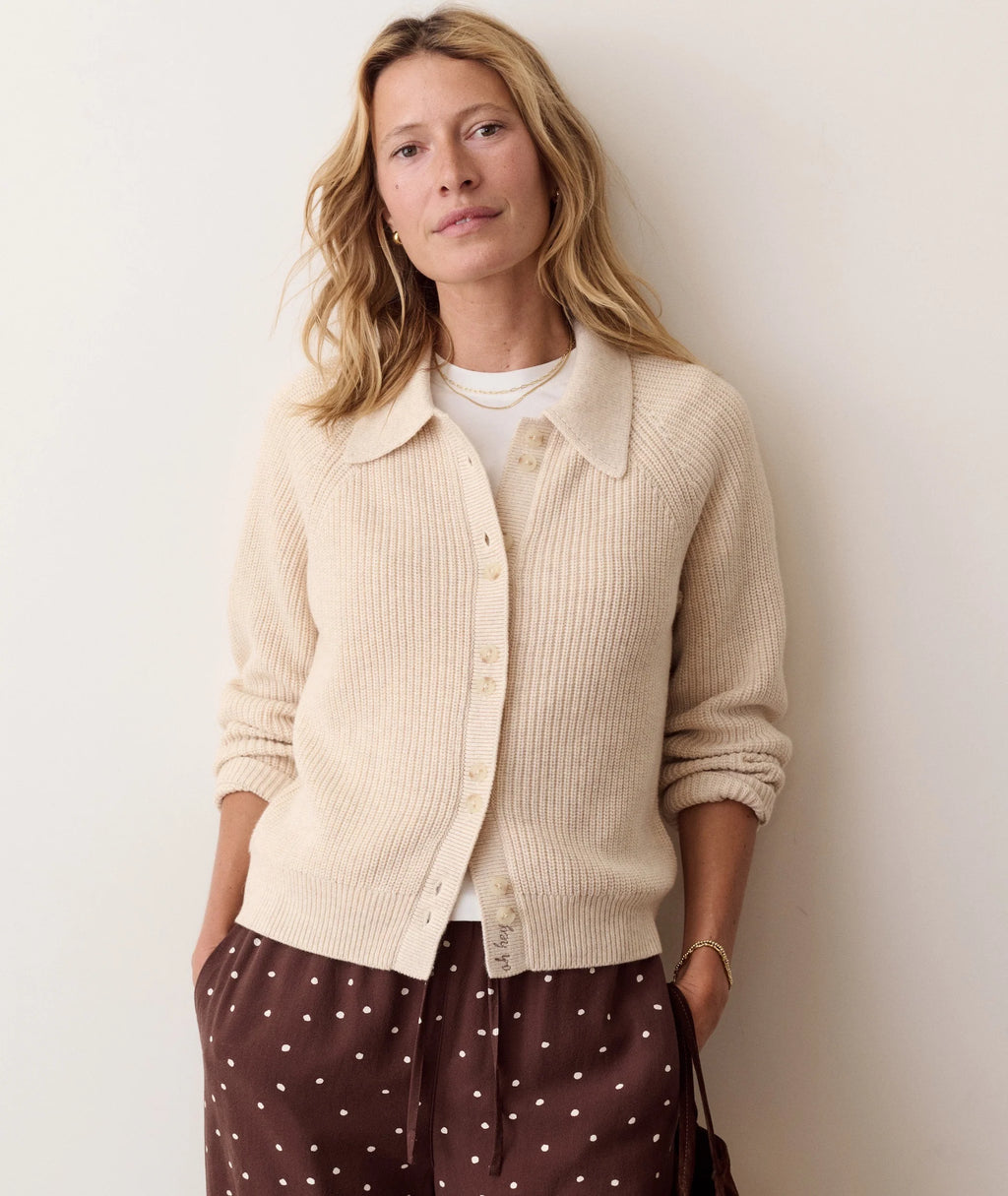 parker collared cardigan