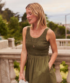 tessa midi dress in olive