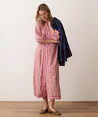 willow maxi dress in blush floral