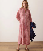 willow maxi dress in blush floral