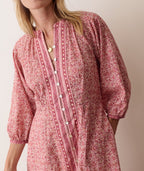 willow maxi dress in blush floral